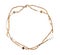 Necklace from natural bone beads isolated on white