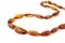 necklace of Natural polished transparent natural amber