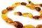 necklace of Natural polished transparent natural amber