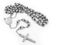 Necklace - Necklace silver rosary - Stainless steel