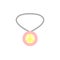 Necklace, peace icon. Simple color vector elements of flower children icons for ui and ux, website or mobile application