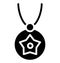 Necklace, star Shape Isolated Vector Icon that can be easily modified or edit in any style Necklace, star Shape Isolated Vector I