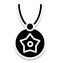 Necklace, star Shape Isolated Vector Icon that can be easily modified or edit in any style Necklace, star Shape Isolated Vector I
