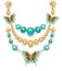 Necklace with turquoise