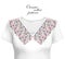 Neckline ethnic design. Floral colorful traditional pattern. Vector print with decorative elements for embroidery, for