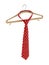 Necktie hanging on the cloth hanger. 3D illustration