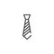 Necktie line icon