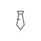 Necktie line icon