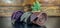 neckties on the table on wooden background. classic style