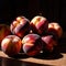 Nectarine fresh raw organic fruit