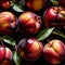 Nectarine fresh raw organic fruit
