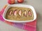 Nectarines clafoutis with buckwheat flour