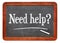 Need help? A question on blackboard