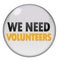 We need Volunteers - web button design