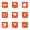 Needful icons set, grunge style