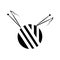 Needle case icon vector sign and symbol isolated on white background, Needle case logo concept