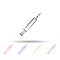 Needle medic multi color style icon. Simple thin line, outline  of maternity icons for ui and ux, website or mobile