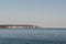 The Needles on Isle of Wight from Milford on Sea, New Forest, UK