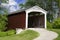 The Neet Covered Bridge crosses Little Raccoon Creek