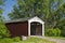 Neet Covered Bridge crosses Little Raccoon Creek, Parke County,