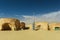NEFTA TUNISIA - SEP 19 Original movie scenery for Star Wars film A New Hope near city in the Sahara desert September 2016