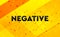Negative abstract digital banner yellow background