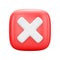 Negative answer, saying No or decline sign icon