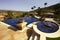 Negative edge modern mansion outdoor swimming pool