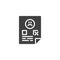 Negative feedback rate vector icon