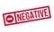 Negative rubber stamp