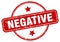 negative stamp. negative round grunge sign.