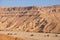 Negev desert wadi landscape.