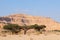 Negev desert wadi landscape.