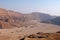 Negev desert wadi landscape.