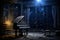Neglected Melodies: A Silent Piano Bathed in Starlight Glow