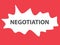 Negotiation word concept