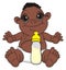 Negro baby with drink