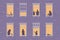 Neighbor characters. Windows with people stay at home, silhouettes of man and woman through the window, apartment