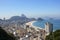 Neighborhood of Copacabana seen from the top of the hill of the peacock