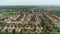 Neighborhood in Dutch City of Dronten From Above - Flevoland, The Netherlands – 4K Drone Footage