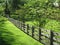 Neighborhood Fence During Spring in April