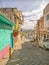 A neighborhood street in Teloloapan, Guerrero. Travel in Mexico