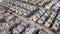 Neighborhoods houses. Aerial view of residential houses suburb.