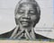 Nelson Mandela mural in Williamsburg section in Brooklyn