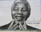 Nelson Mandela mural in Williamsburg section in Brooklyn