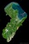 Nelson, New Zealand - black solid. Sentinel-2 satellite