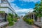 NELSON, NEW ZEALAND, FEBRUARY 5, 2020: Historial buildings at Founders Heritage Park at Nelson, New Zealand