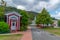 NELSON, NEW ZEALAND, FEBRUARY 5, 2020: Historial buildings at Founders Heritage Park at Nelson, New Zealand