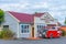 NELSON, NEW ZEALAND, FEBRUARY 5, 2020: Historial fire station at Founders Heritage Park at Nelson, New Zealand