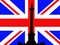 Nelson\'s Column and flag